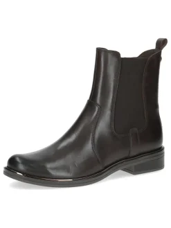 Leder-Chelsea-Boots in Schwarz
