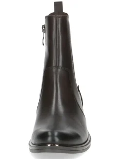 Leder-Chelsea-Boots in Schwarz