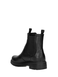 Leder-Chelsea-Boots in Schwarz