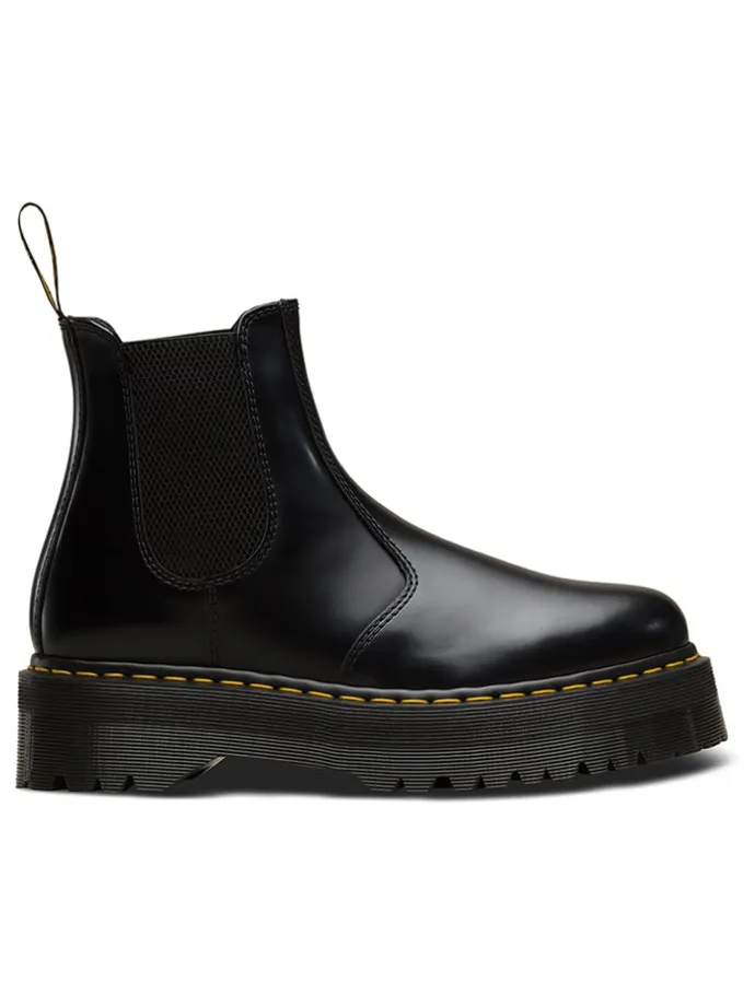 Leder-Chelsea-Boots in Schwarz