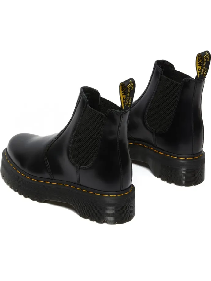 Leder-Chelsea-Boots in Schwarz