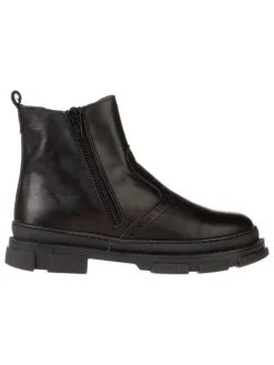 Leder-Chelsea-Boots in Schwarz