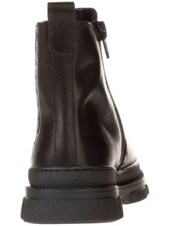 Leder-Chelsea-Boots in Schwarz