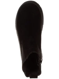 Leder-Chelsea-Boots in Schwarz