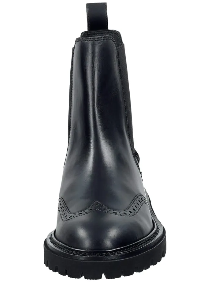 Leder-Chelsea-Boots "Ivyhill" in Schwarz