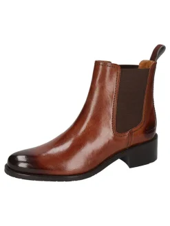 Leder-Chelsea-Boots "Kaya 1" in Braun