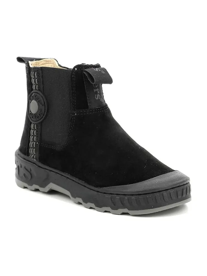 Leder-Chelsea-Boots "Kicktrust" in Schwarz