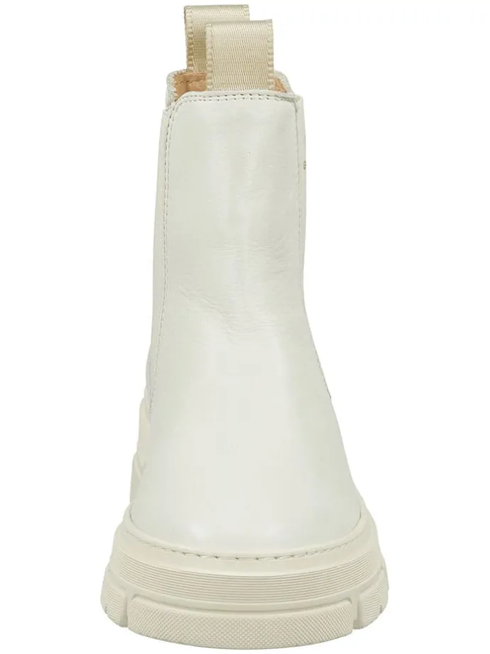 Leder-Chelsea-Boots "Monthike" in Creme