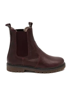 Leder-Chelsea-Boots "Neel" in Rot