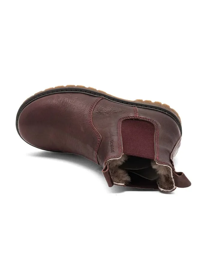 Leder-Chelsea-Boots "Neel" in Rot