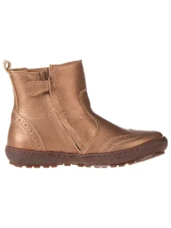 Leder-Chelsea-Boots "Norbert" in Gold