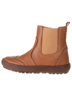 Leder-Chelsea-Boots "Norbert" in Hellbraun