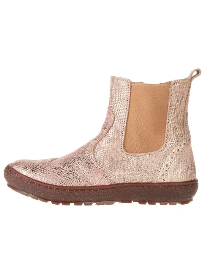 Leder-Chelsea-Boots "Norbert" in Beige