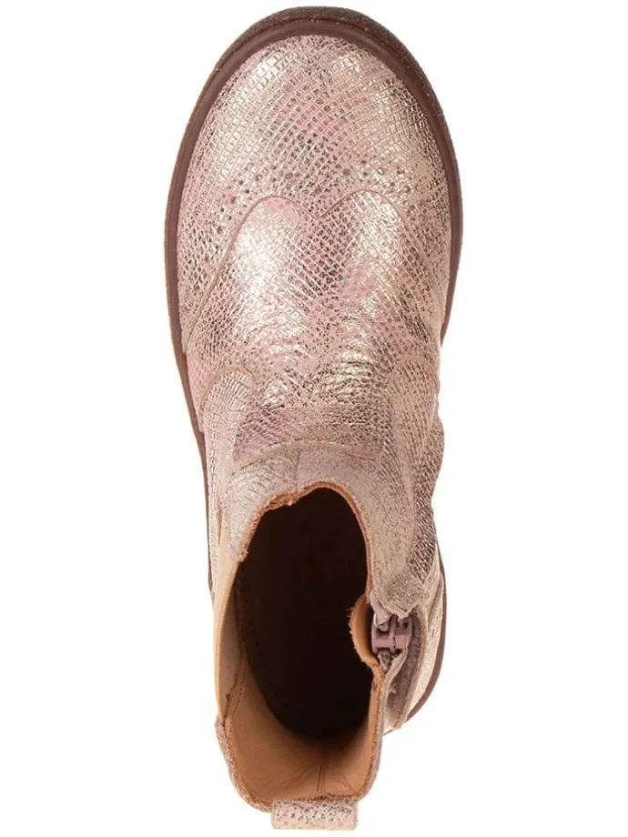 Leder-Chelsea-Boots "Norbert" in Beige