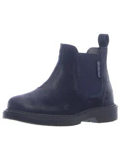 Leder-Chelsea-Boots "Piccadilly" in Dunkelblau