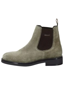 Leder-Chelsea-Boots "Prepdale" in Taupe