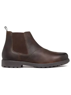 Leder-Chelsea-Boots "Rhadalf" in Hellbraun
