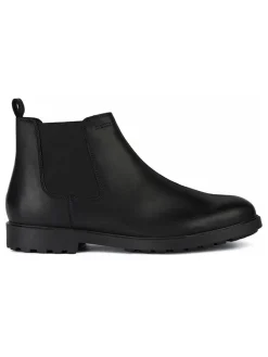 Leder-Chelsea-Boots "Rhadalf" in Schwarz