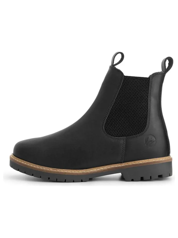 Leder-Chelsea-Boots "Ringsaker" in Schwarz