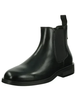 Leder-Chelsea-Boots "Rizmood" in Schwarz