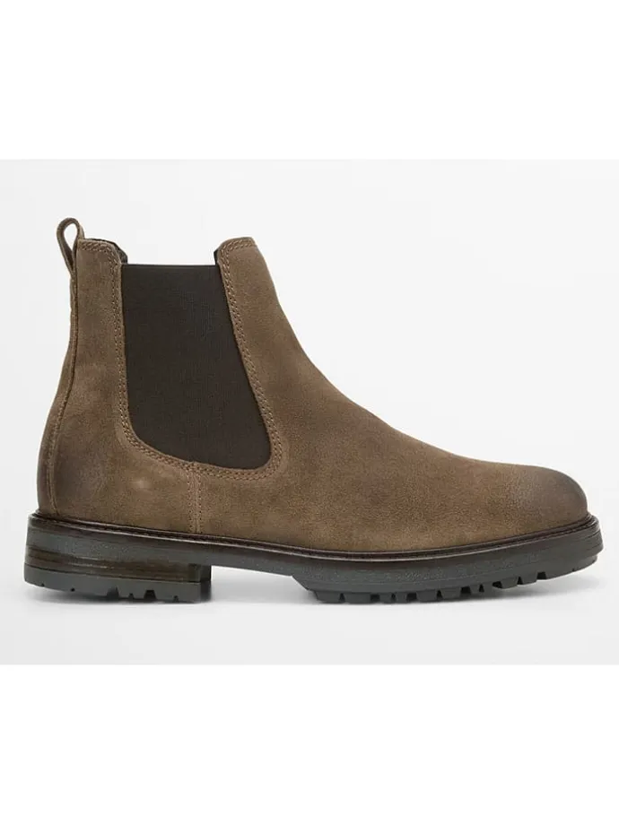 Leder-Chelsea-Boots "Rony" in Braun