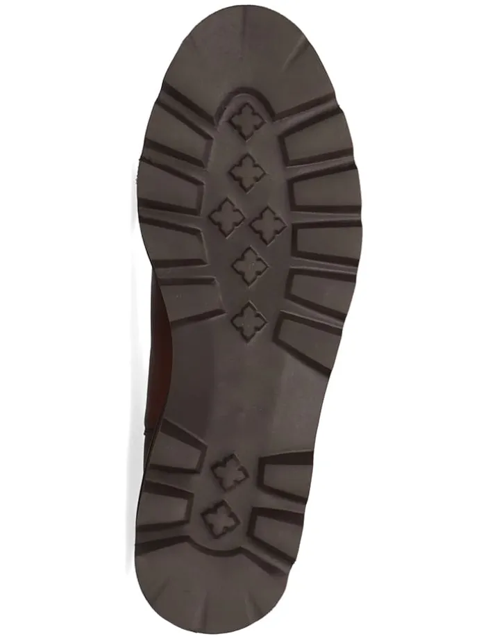 Leder-Chelsea-Boots "Sally 186" in Hellbraun