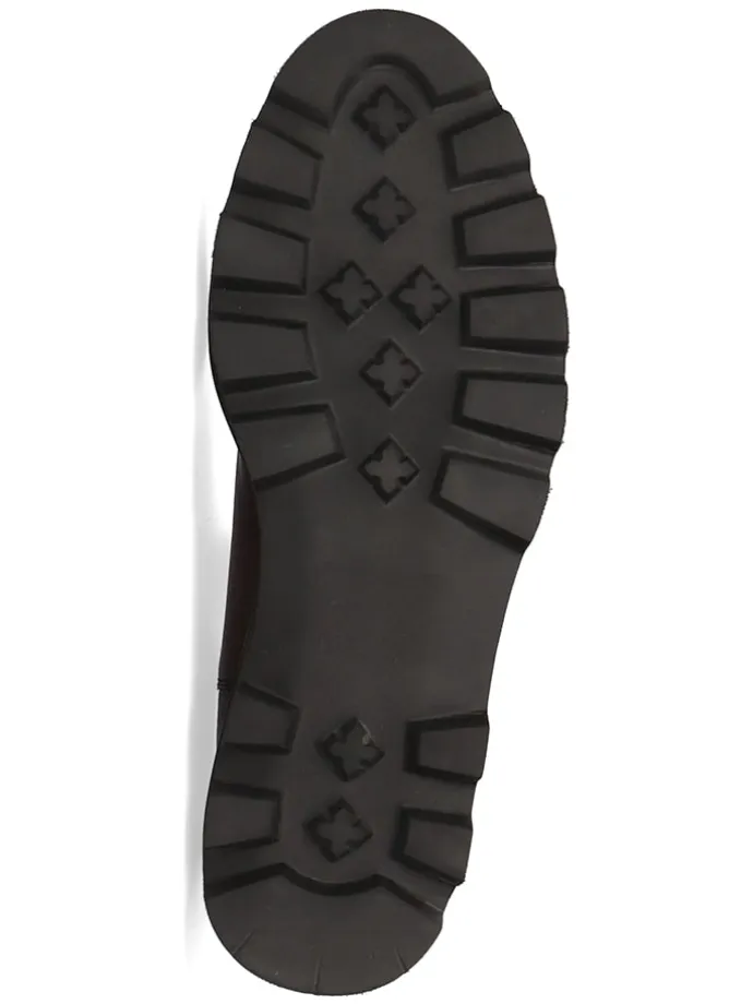 Leder-Chelsea-Boots "Sally 186" in Bordeaux