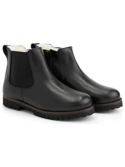 Leder-Chelsea-Boots "Sel" in Schwarz