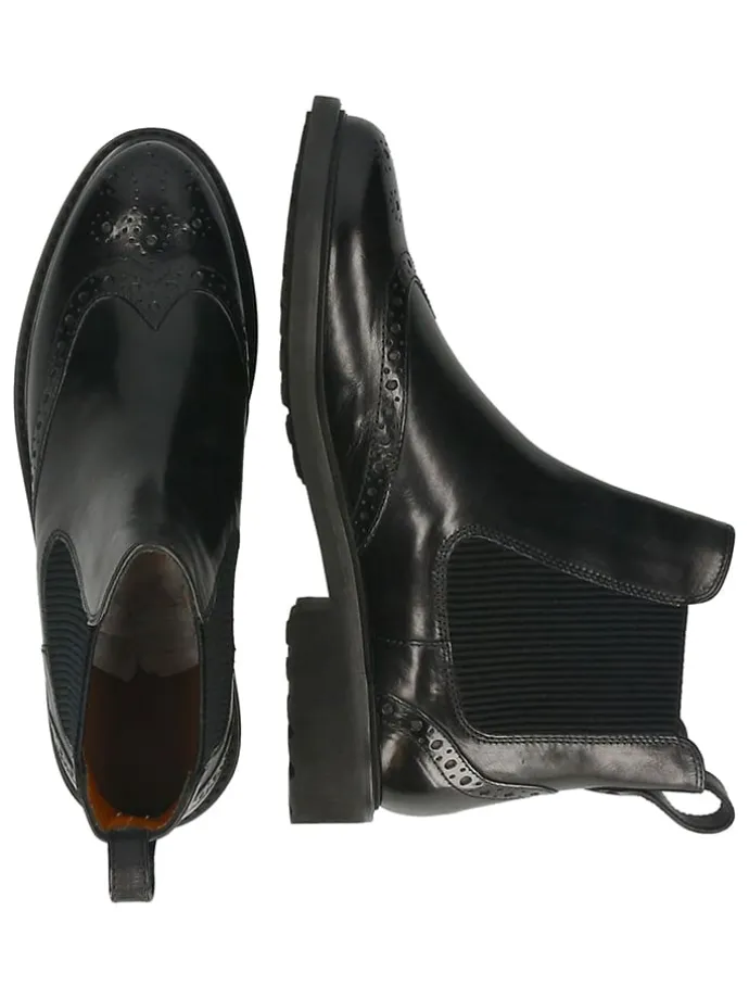 Leder-Chelsea-Boots "Selina 29" in Schwarz