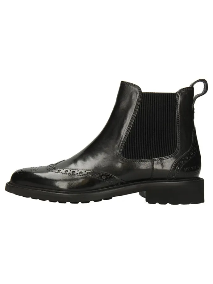 Leder-Chelsea-Boots "Selina 29" in Schwarz