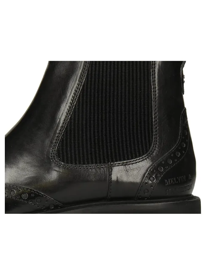 Leder-Chelsea-Boots "Selina 29" in Schwarz