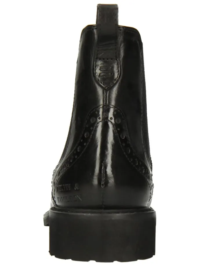 Leder-Chelsea-Boots "Selina 29" in Schwarz