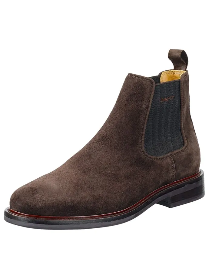Leder-Chelsea-Boots "St Fairkon" in Braun