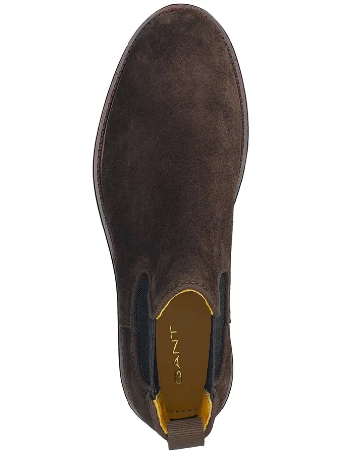 Leder-Chelsea-Boots "St Fairkon" in Braun