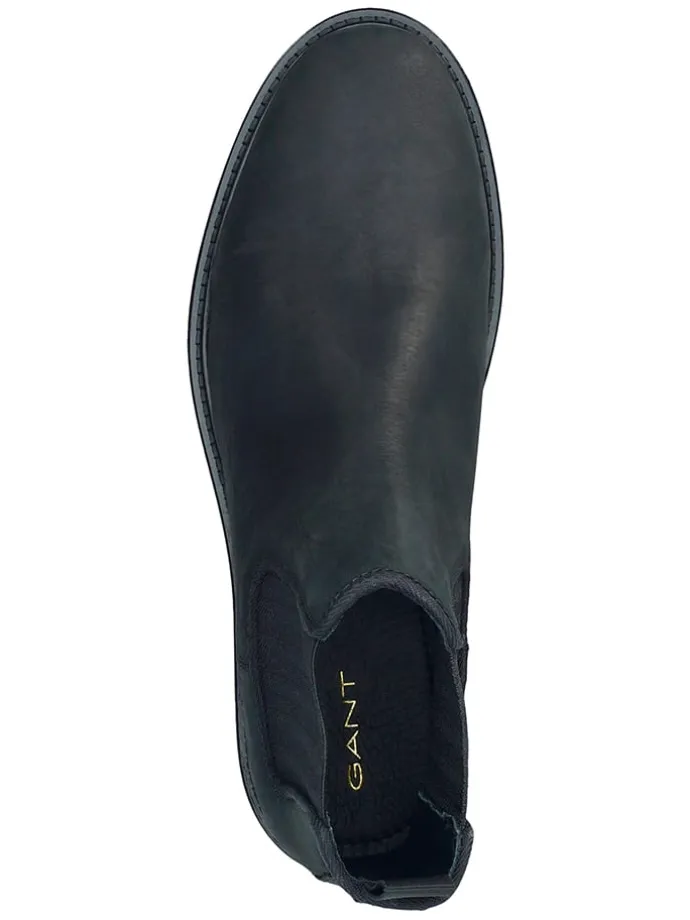 Leder-Chelsea-Boots "St Fairkon" in Schwarz