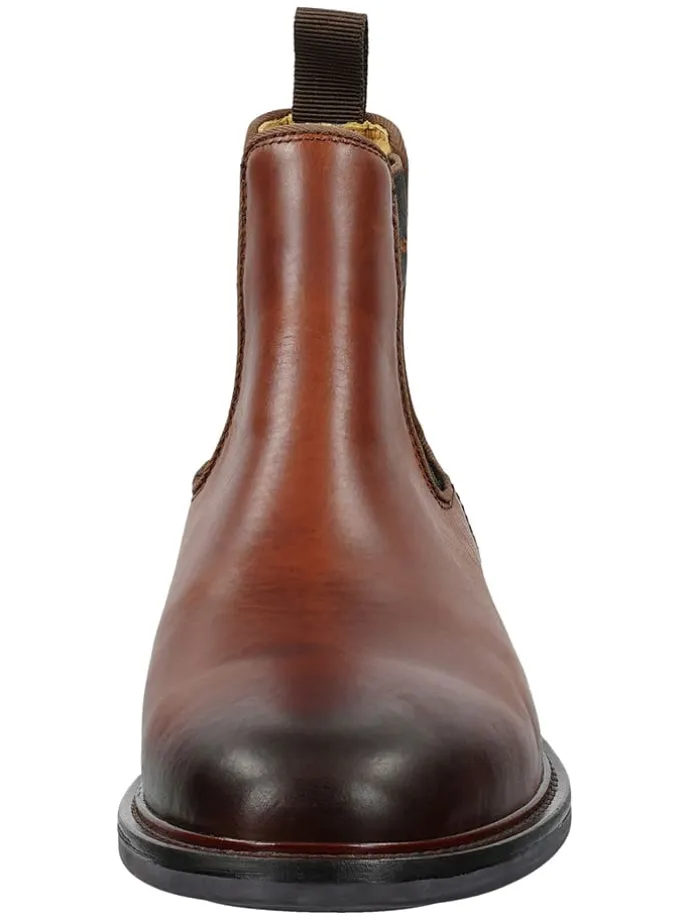 Leder-Chelsea-Boots "St Fairkon" in Hellbraun