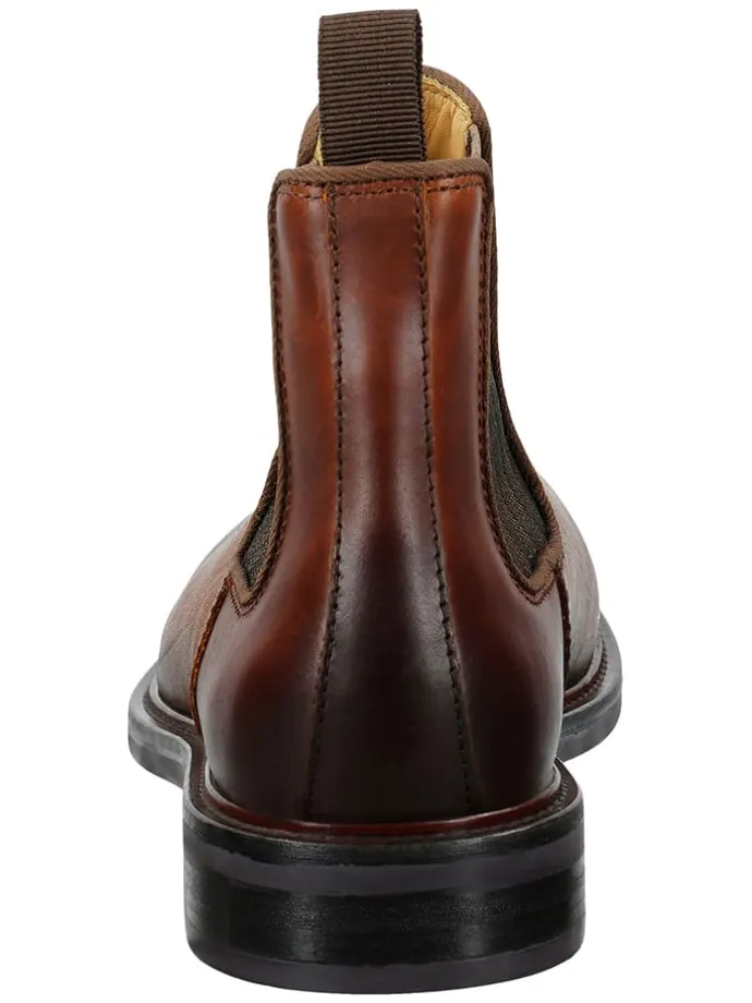 Leder-Chelsea-Boots "St Fairkon" in Hellbraun