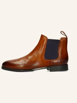 Leder-Chelsea-Boots "Susan 10" in Hellbraun