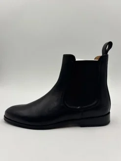 Leder-Chelsea-Boots "Susan 100" in Schwarz