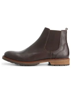 Leder-Chelsea-Boots "Winslow" in Braun