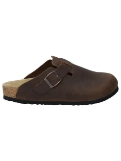 Leder-Clogs "Bernard 04" in Braun