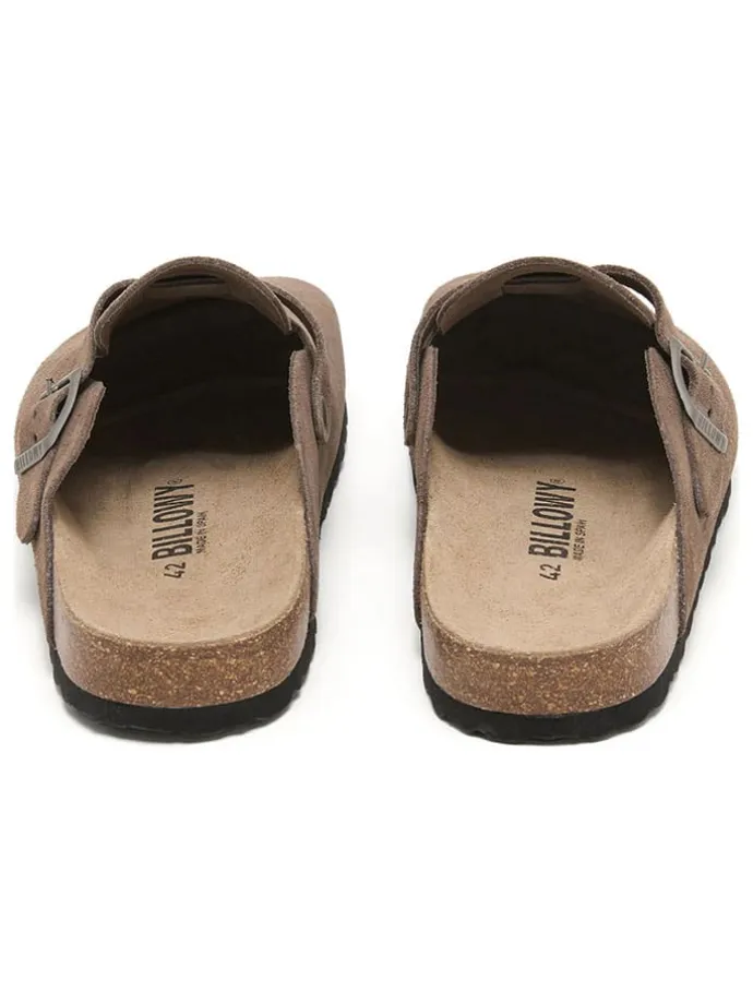 Leder-Clogs in Hellbraun