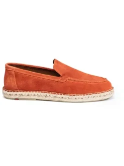 Leder-Espadrilles "Eicos" in Orange