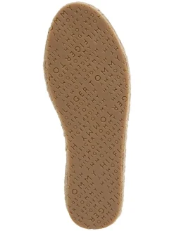 Leder-Espadrilles in Hellbraun