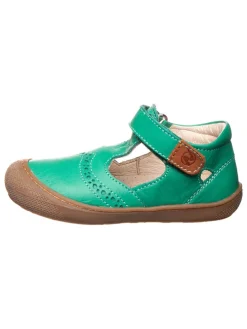 Leder-Halbsandalen "5273" in Grün