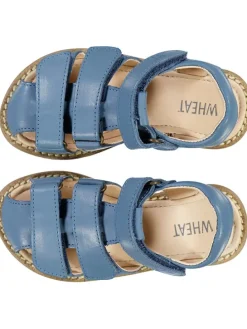 Leder-Halbsandalen "Addison" in Blau