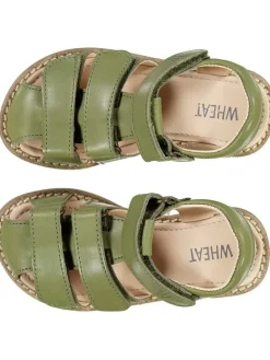 Leder-Halbsandalen "Addison" in Grün