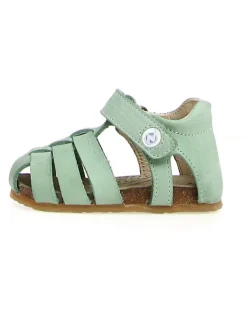 Leder-Halbsandalen "Alb" in Mint