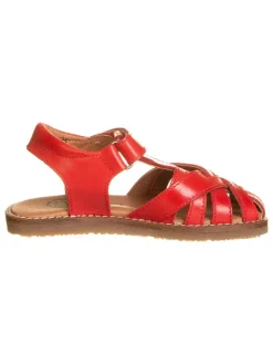Leder-Halbsandalen "Atenas" in Rot