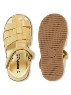 Leder-Halbsandalen "Bali" in Gelb